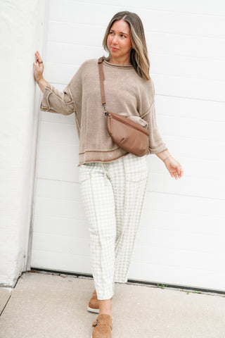 Fresh Air Dolman Sleeve Sweater - Mocha