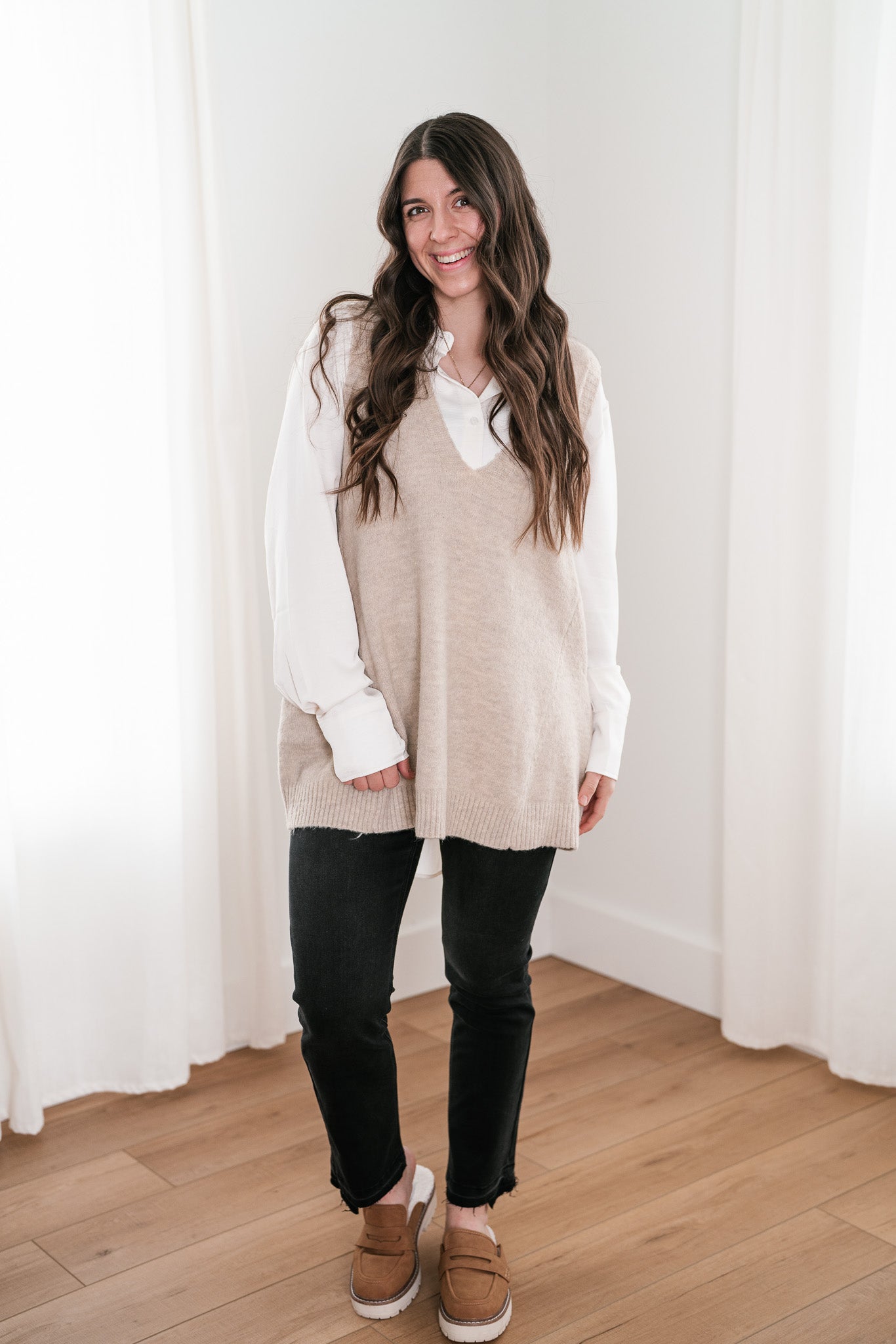 Tara Oversized Sweater Vest