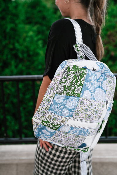 Ocean Dreams Patchwork Book Bag