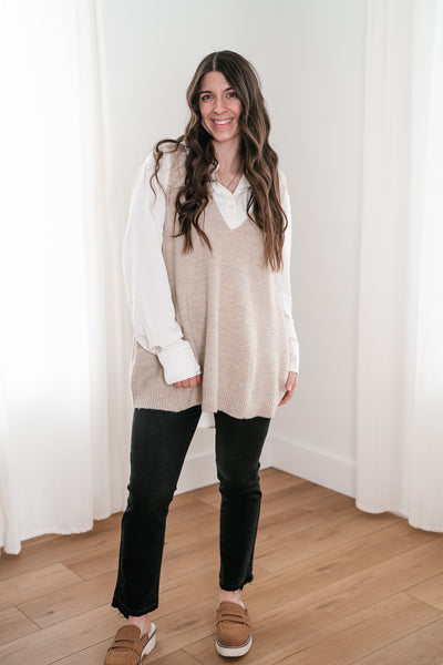 Tara Oversized Sweater Vest