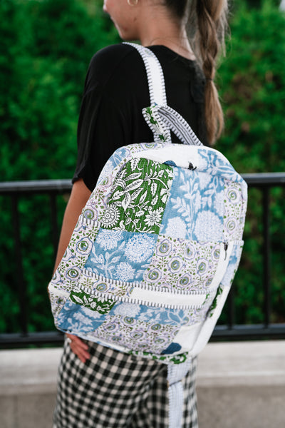 Ocean Dreams Patchwork Book Bag