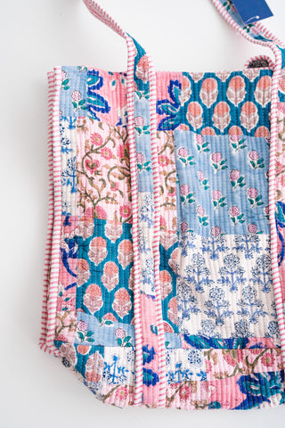 Floral Daydream Patchwork Tote
