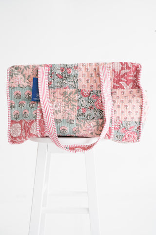 Rosewood Patchwork Duffle Bag