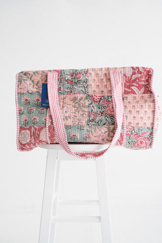 Rosewood Patchwork Duffle Bag