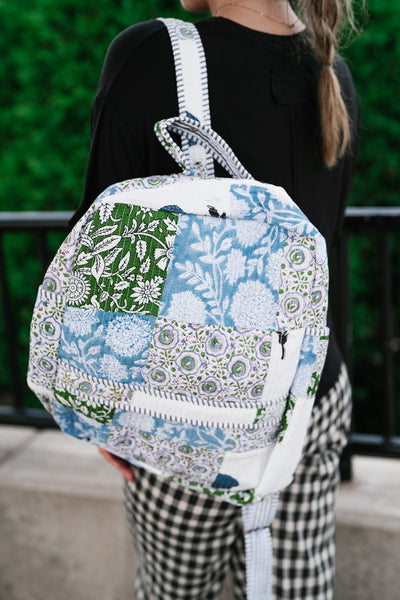 Ocean Dreams Patchwork Book Bag