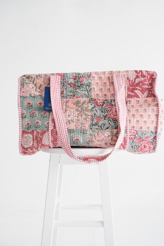 Rosewood Patchwork Duffle Bag