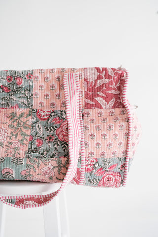 Rosewood Patchwork Duffle Bag