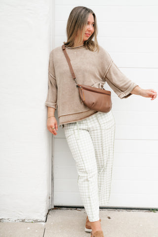 Fresh Air Dolman Sleeve Sweater - Mocha