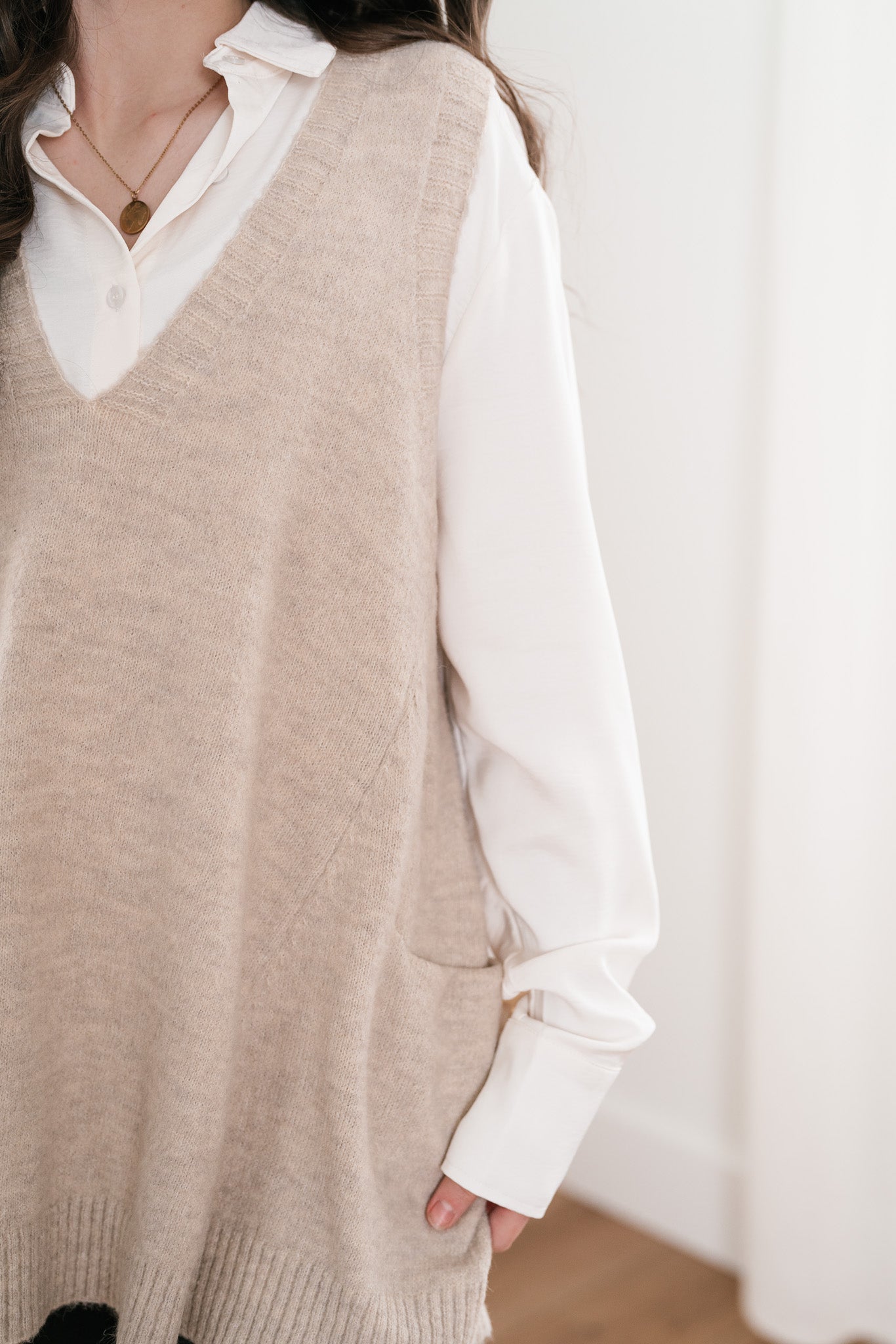 Tara Oversized Sweater Vest