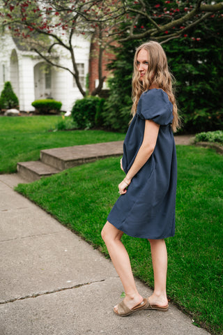 Always Right Puff Sleeve Mini Dress