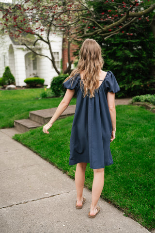 Always Right Puff Sleeve Mini Dress