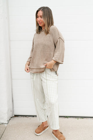 Fresh Air Dolman Sleeve Sweater - Mocha