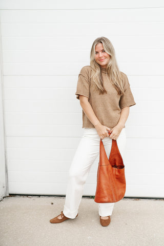 Chestnut Lane Short Sleeve Sweater