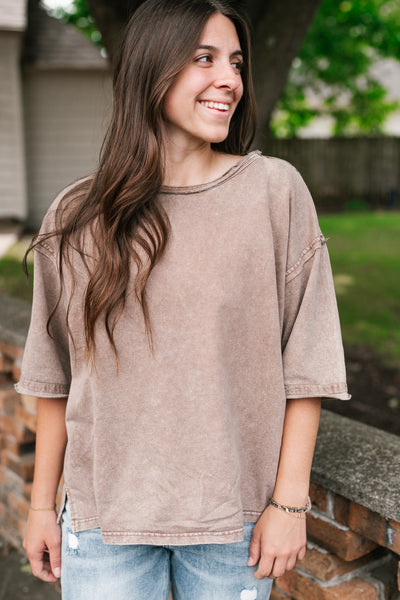 Wander More Relaxed Short Sleeve Top