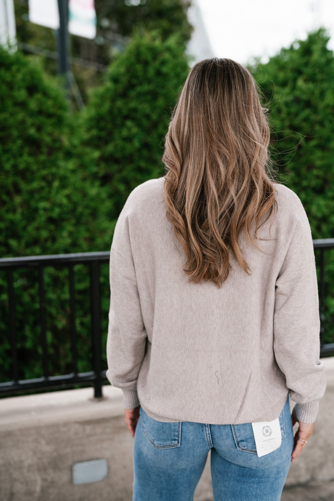 Morning Calm Round Neck Neutral Sweater