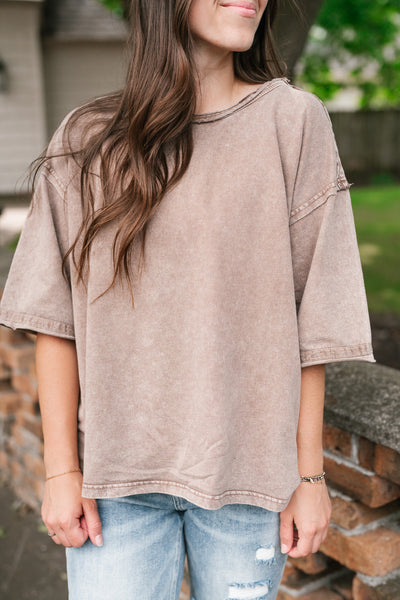 Wander More Relaxed Short Sleeve Top