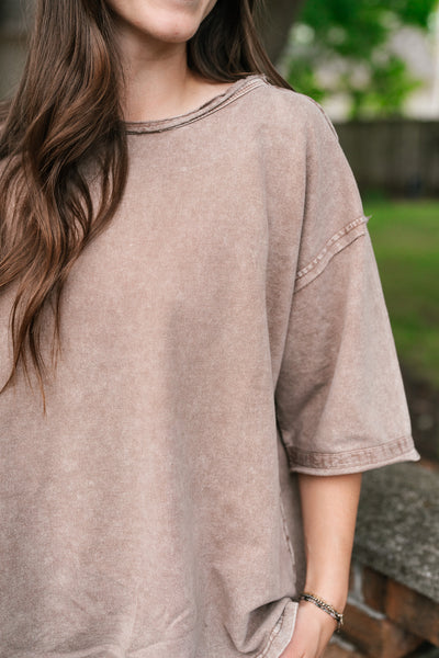 Wander More Relaxed Short Sleeve Top