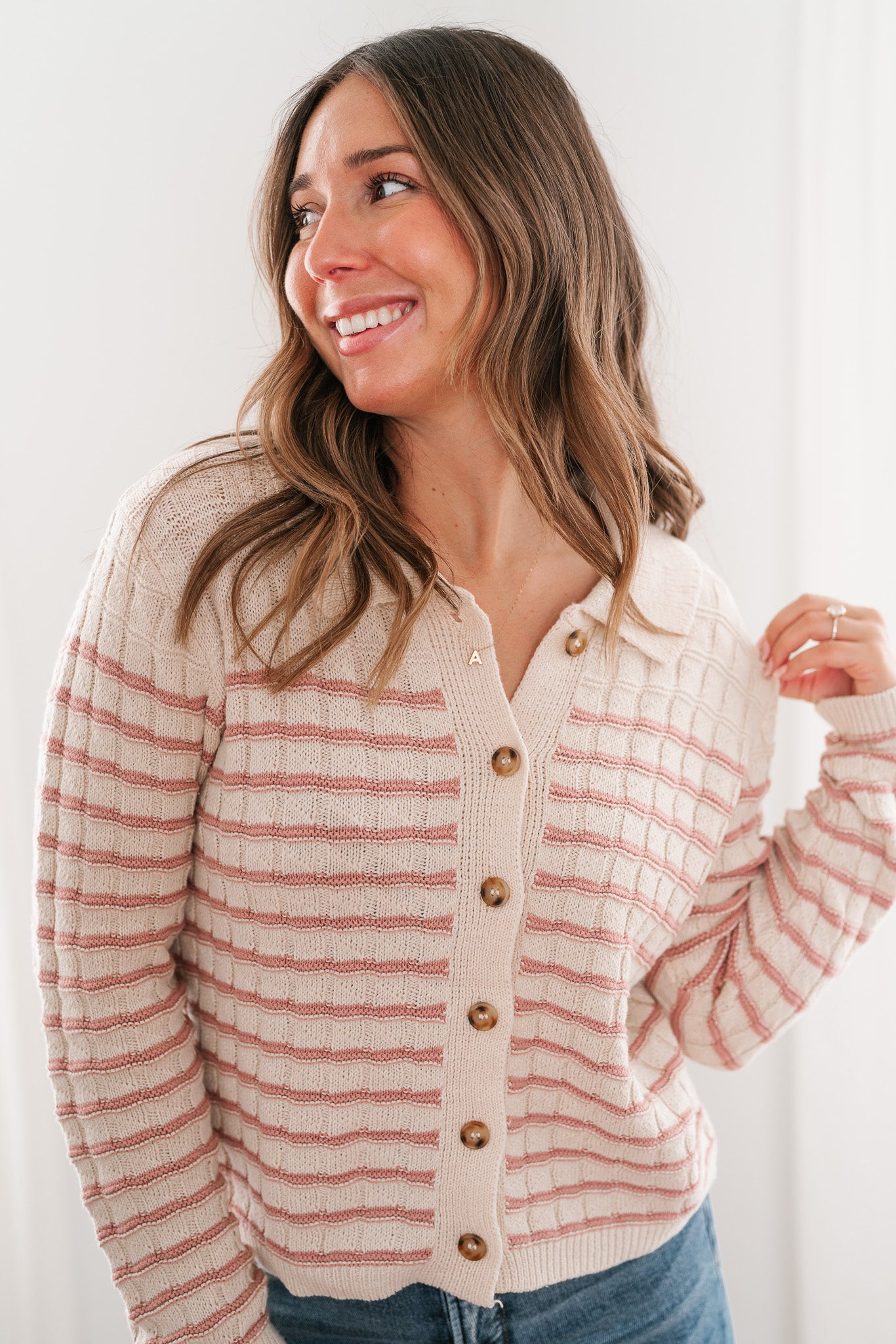 Lost In Love Striped Knit Cardigan