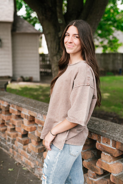 Wander More Relaxed Short Sleeve Top