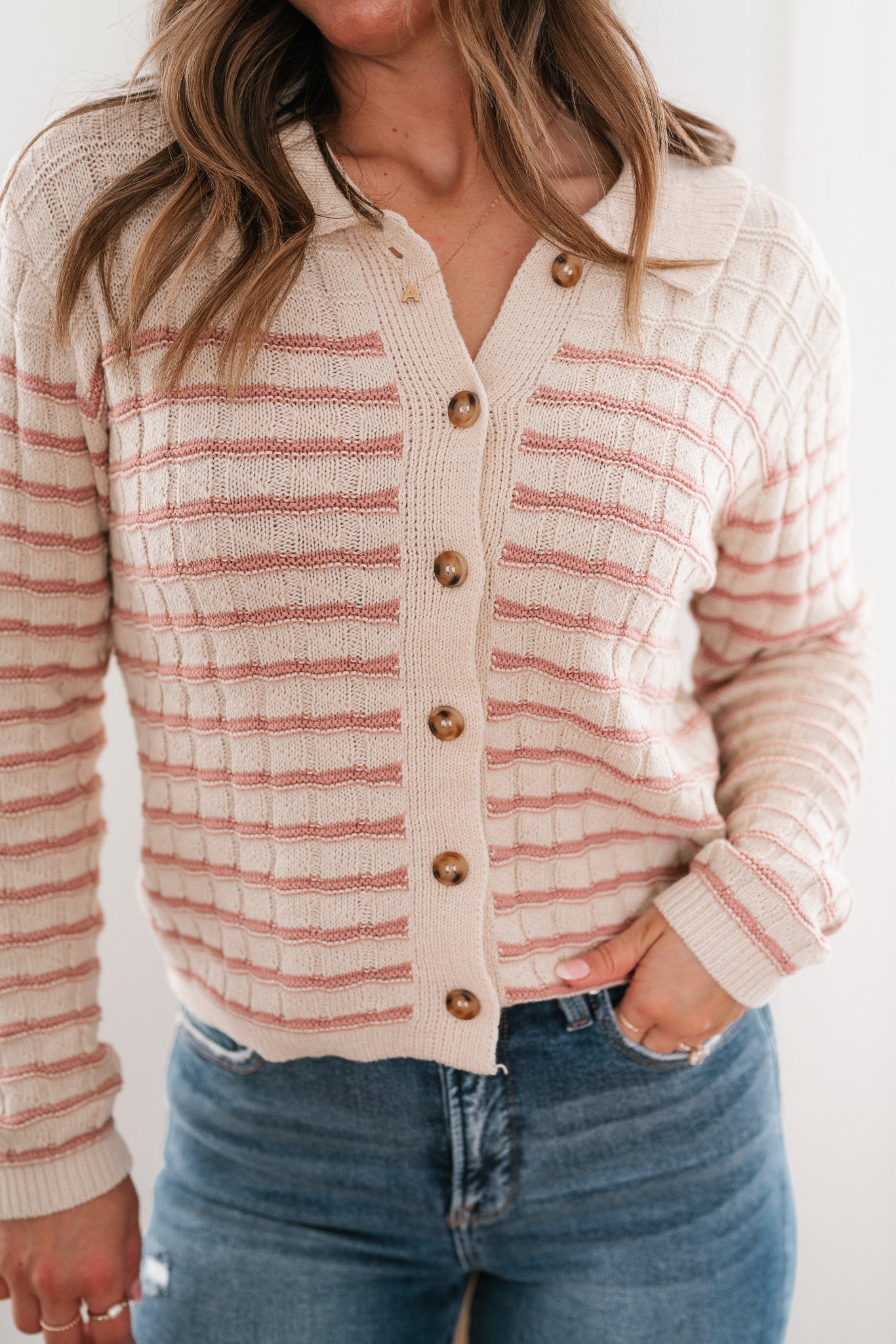 Lost In Love Striped Knit Cardigan