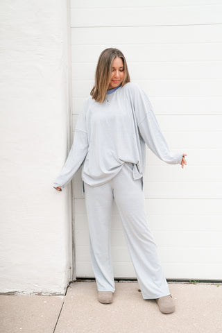 Barkley Pinstriped Oversized Set - Top
