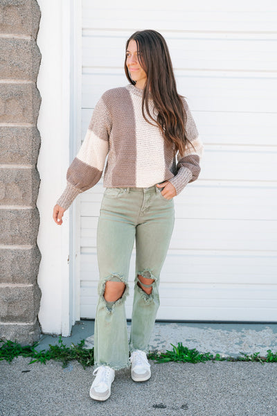 Hold The Line Striped Sweater Top