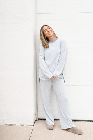 Barkley Pinstriped Oversized Set - Top