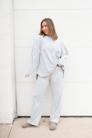 Barkley Pinstriped Oversized Set - Top