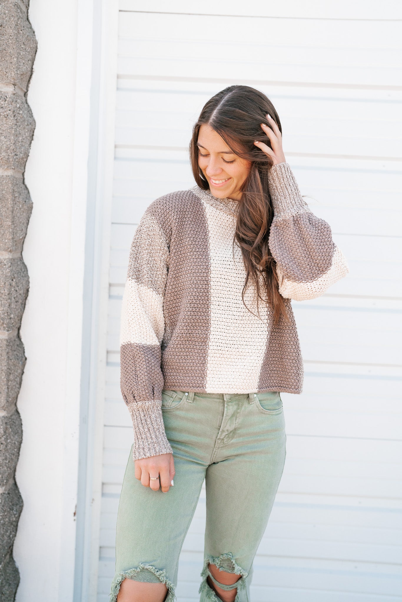 Hold The Line Striped Sweater Top