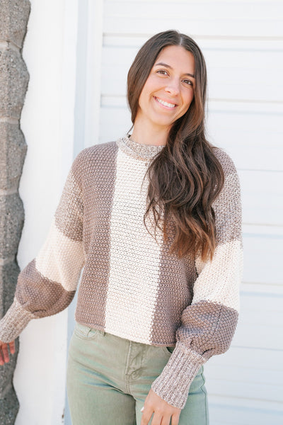 Hold The Line Striped Sweater Top