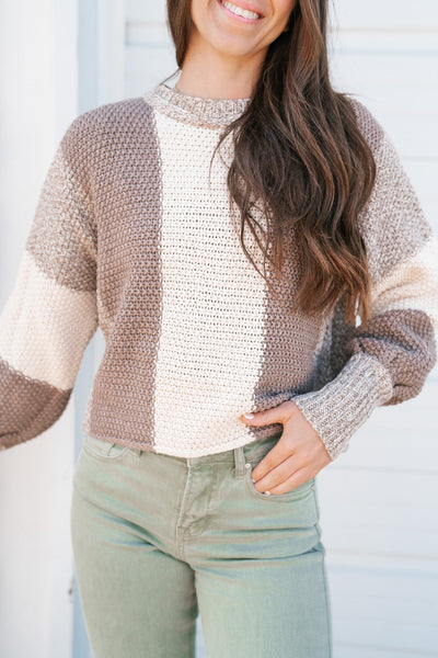 Hold The Line Striped Sweater Top