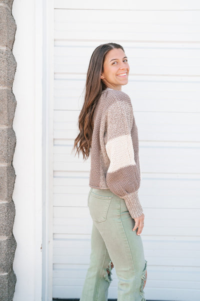 Hold The Line Striped Sweater Top