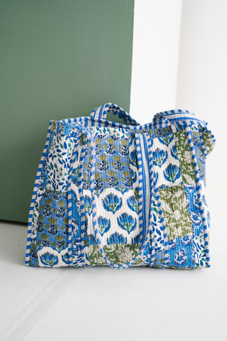 Blue Mist Patchwork Tote