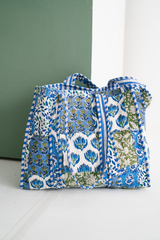 Blue Mist Patchwork Tote