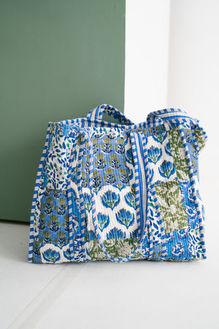 Blue Mist Patchwork Tote