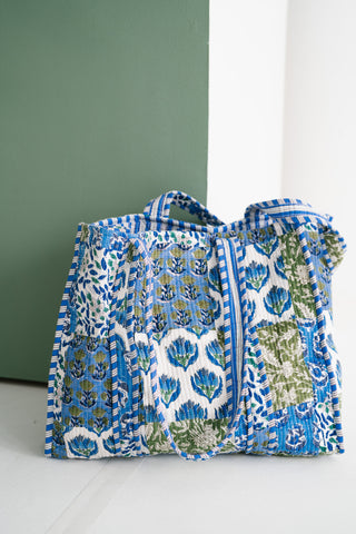 Blue Mist Patchwork Tote