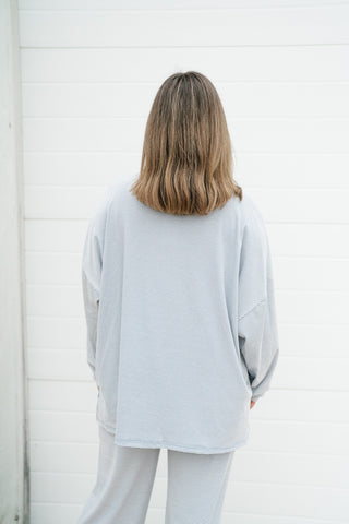 Barkley Pinstriped Oversized Set - Top
