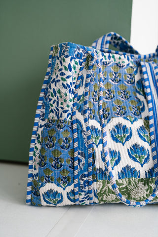 Blue Mist Patchwork Tote