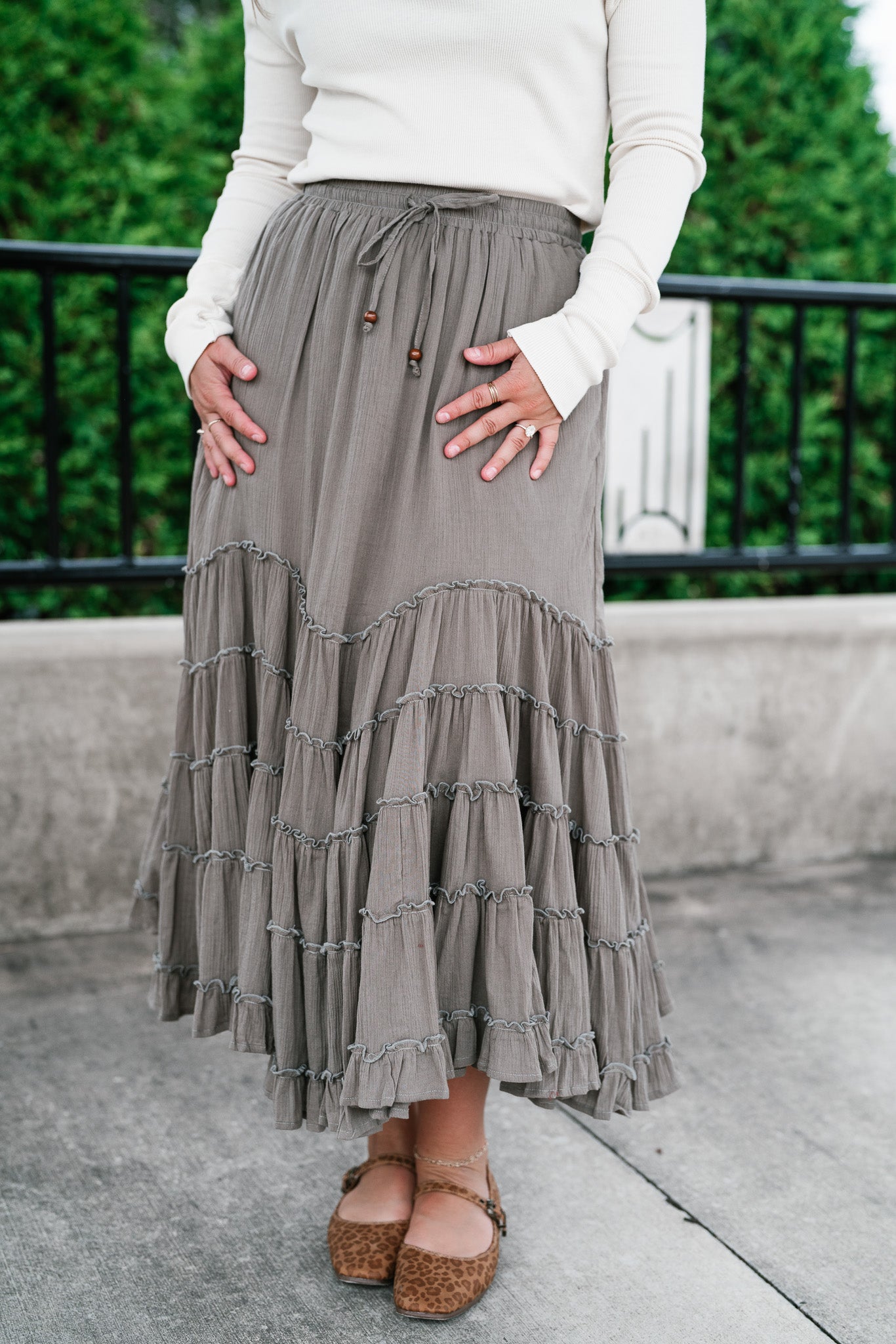 Woodland Breeze Tiered Skirt