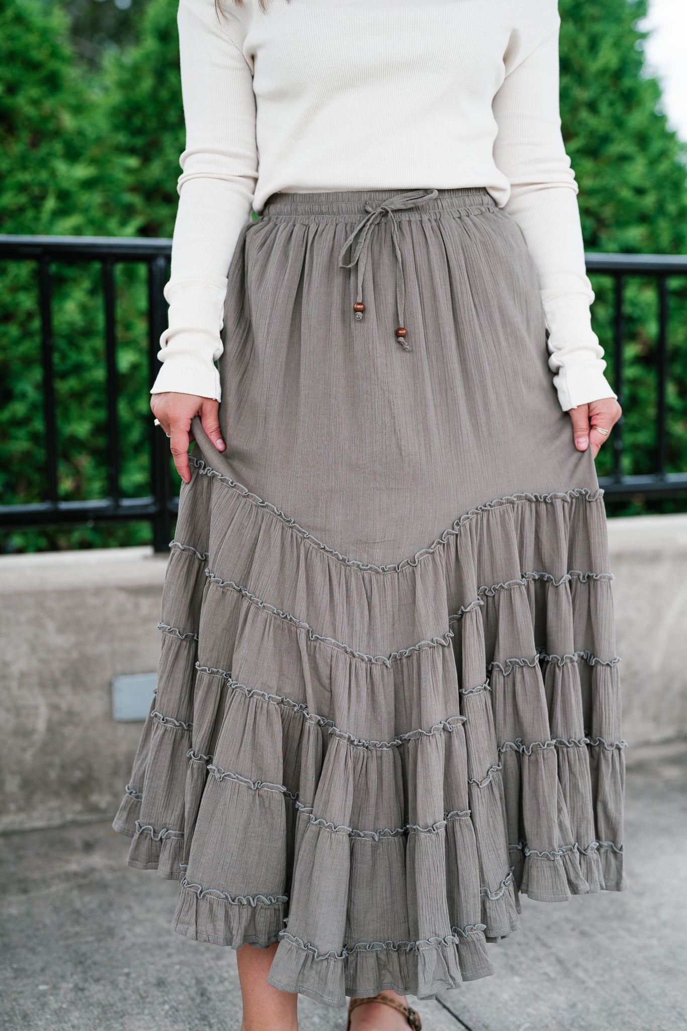 Woodland Breeze Tiered Skirt