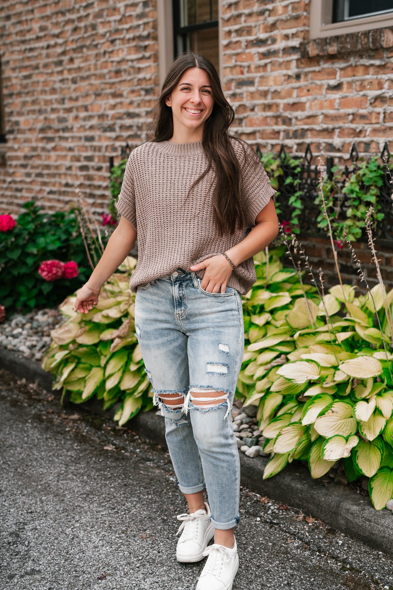 Cloud Chaser Boxy Sweater Top