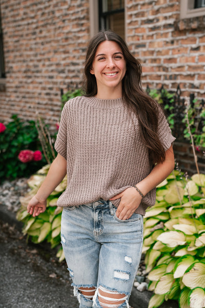 Cloud Chaser Boxy Sweater Top