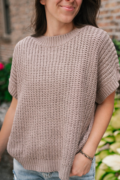 Cloud Chaser Boxy Sweater Top