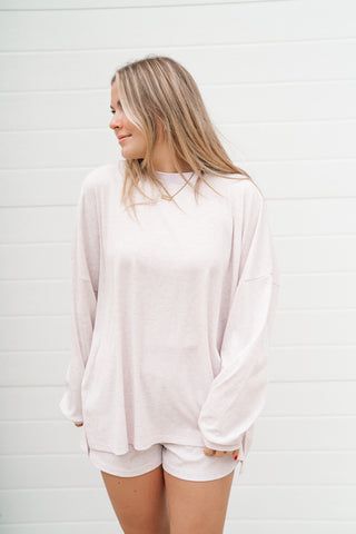 Marlo Pinstripe Oversized Set - Top