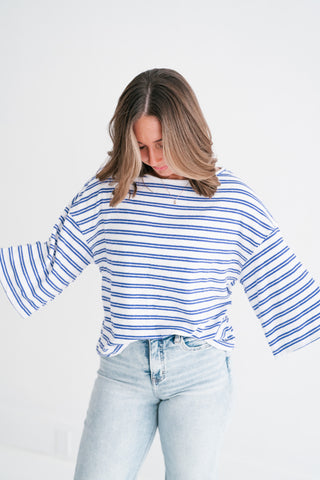 Anchored Ease Boat Neck Long Sleeve