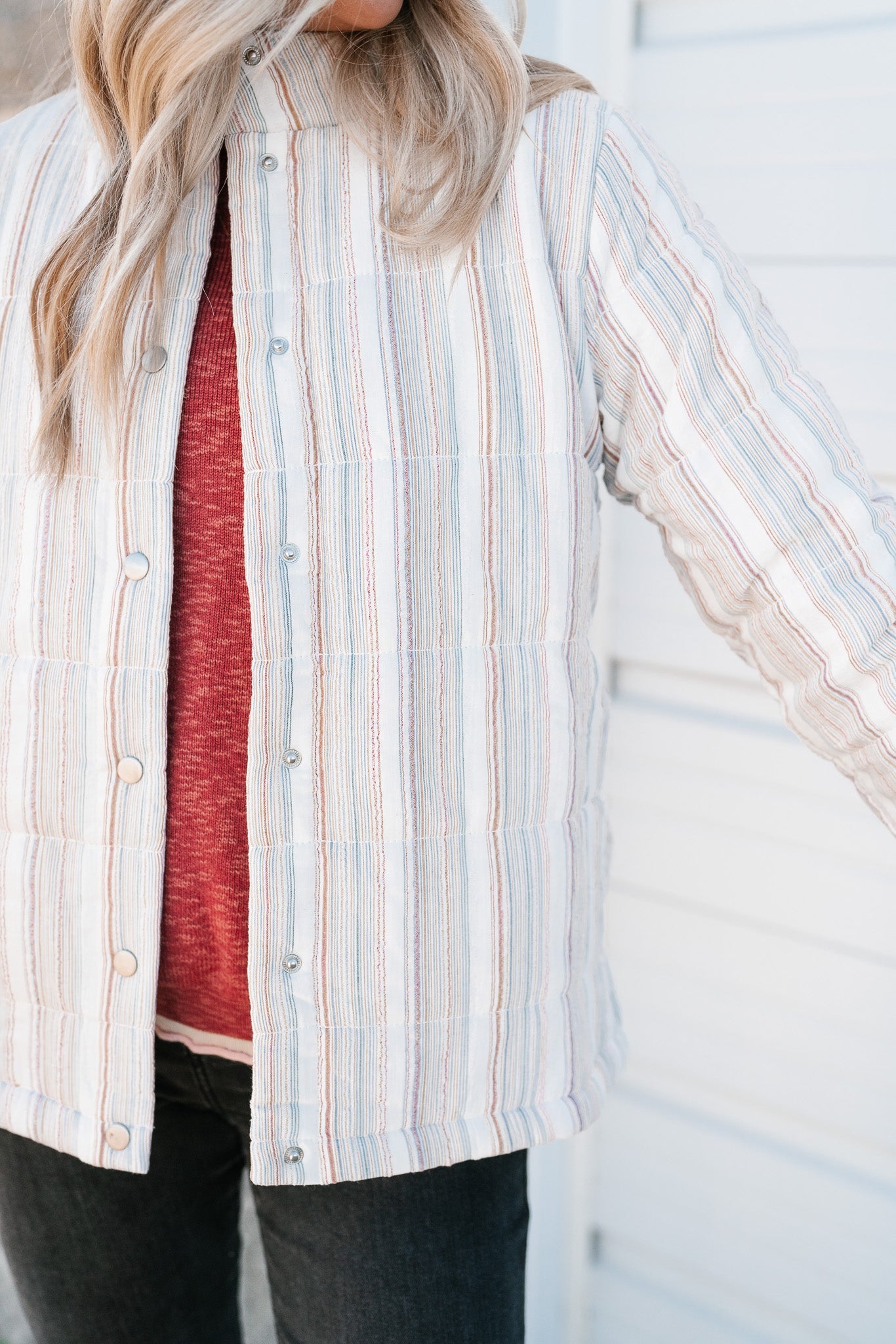 Notice Me Quilted Stripe Jacket