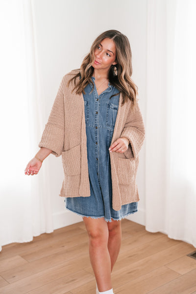 Trea Open Knit Lounge Cardigan