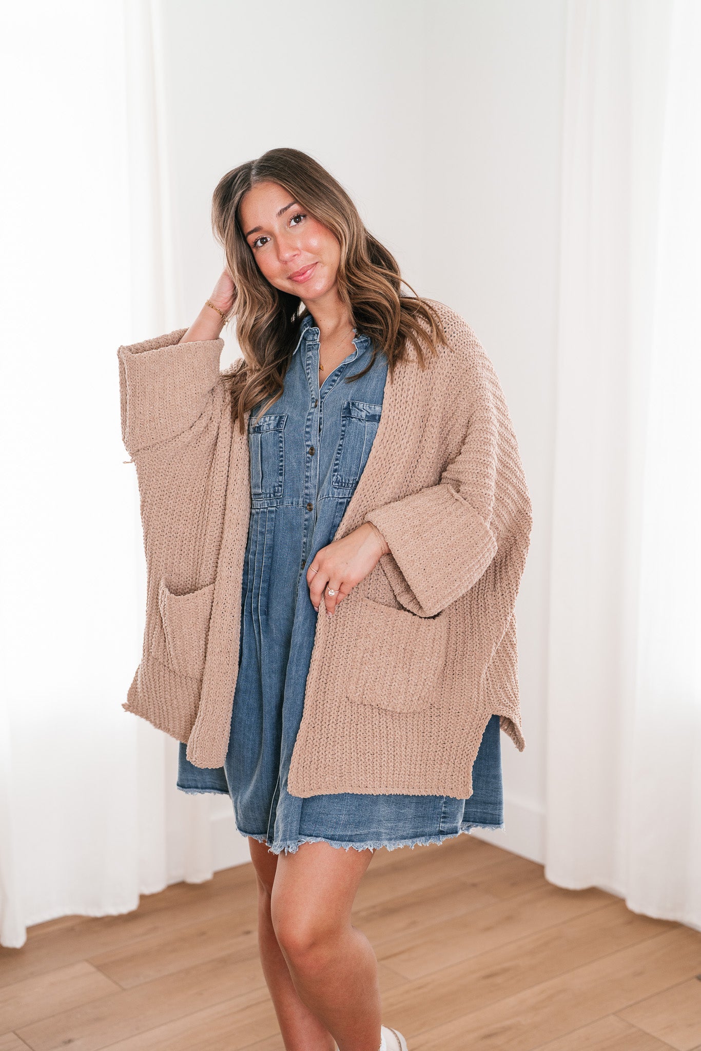 Trea Open Knit Lounge Cardigan