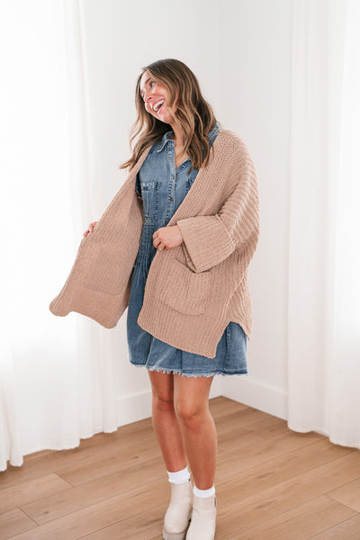 Trea Open Knit Lounge Cardigan