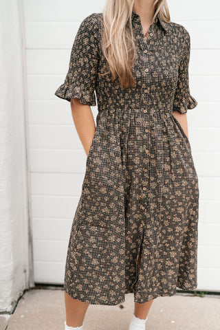 Meadowbrook Floral Midi Dress